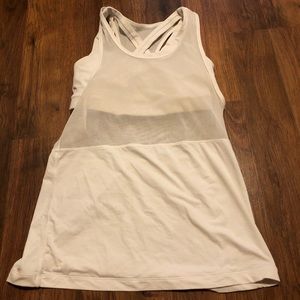 Lululemon White Mesh bra top Tank 4 GUC